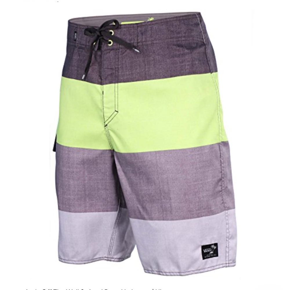 ⏳VGUC- VANS Off the Wall Color Block Board Shorts